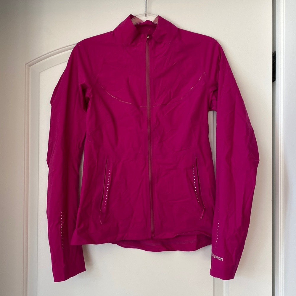 New Lululemon Fast & Free Magenta Windbreaker - Size 8